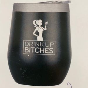 Black Insulated Wine Tumbler
